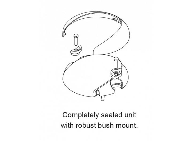 Hella Marine LED Lamp EuroLED 130 9-33V White - Black Shroud