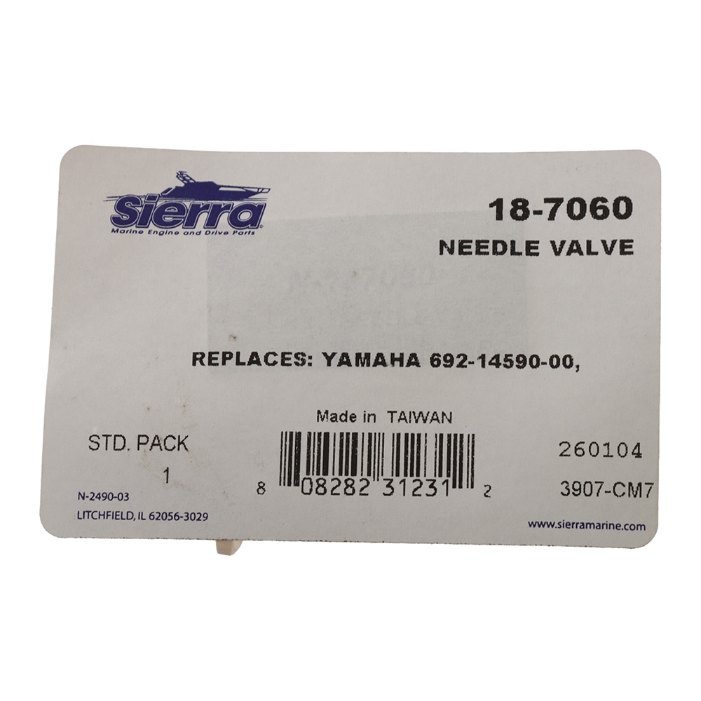 Sierra 18-7060 Needle Valve