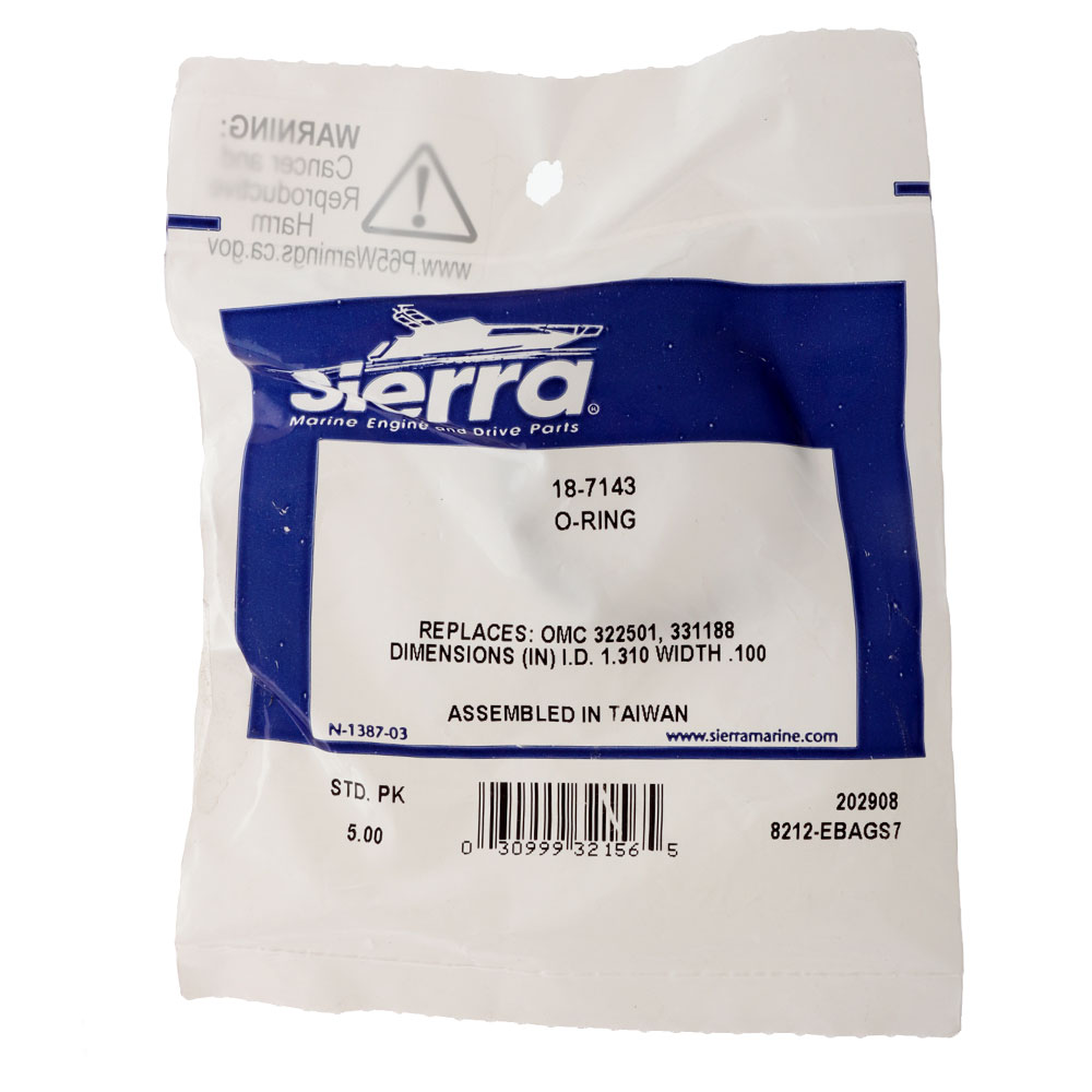 Sierra 18-7143 O-Ring