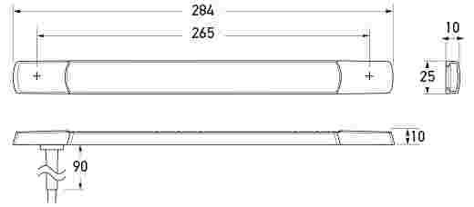 Hella Marine LED Front Direction Indicator/Front Position Lamp 12v