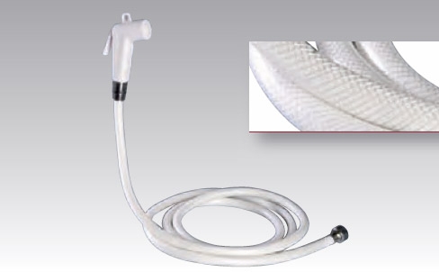 Shower Nozzle with 5m Hose White