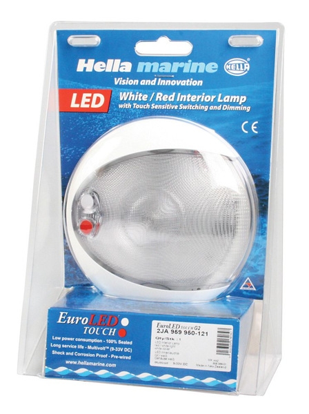 Hella Marine Single White 4w EuroLED Touch Lamp