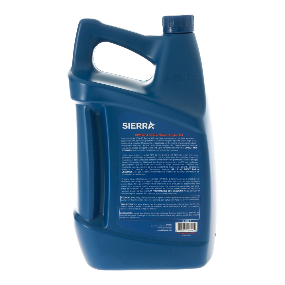 Sierra 18-9420-3 10W-30 Premium Blend 4-Stroke Engine Oil 3.78L
