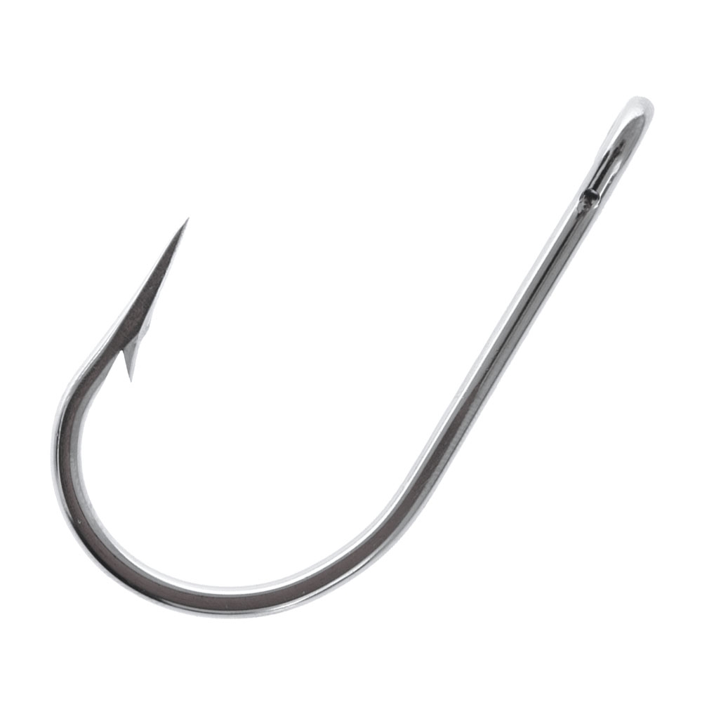 Mustad 7732 Open Gape Stainless Game Hook 8/0 Qty 2
