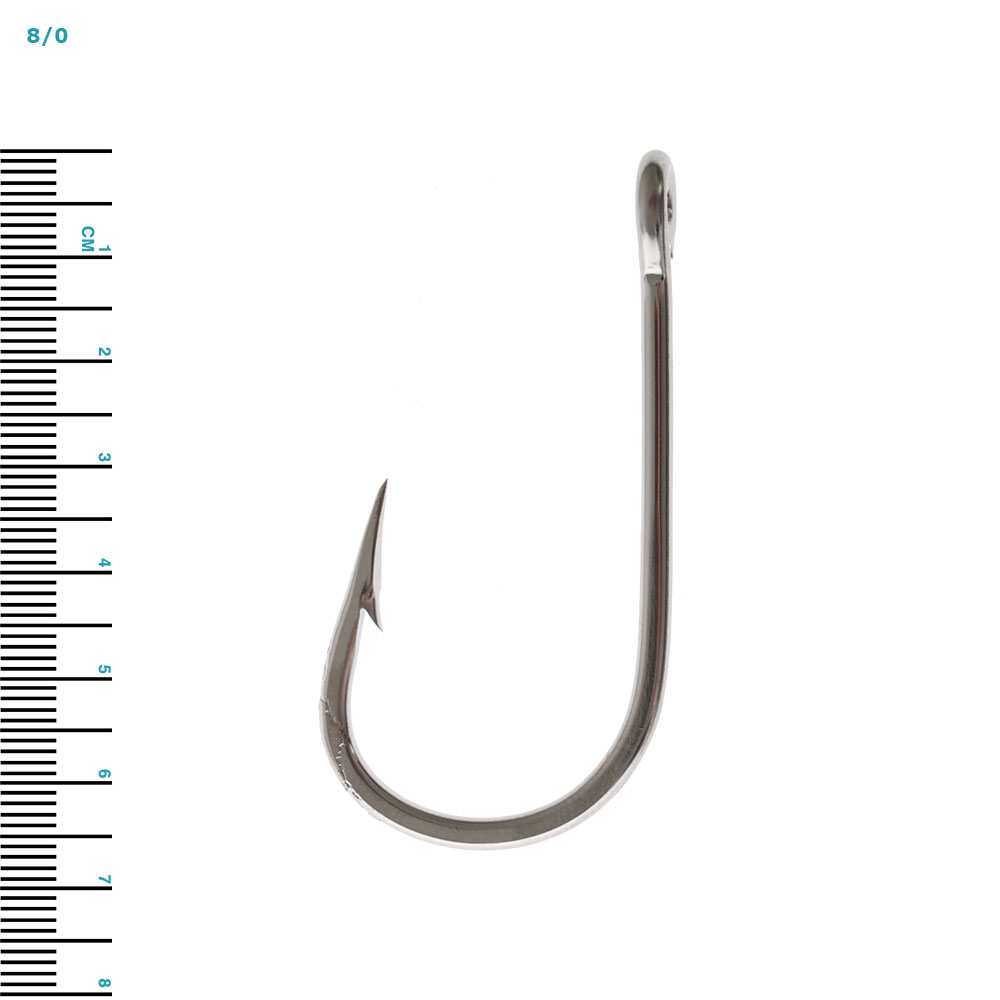 Mustad Southern and Tuna Closed Gape Game Hook 8/0 Qty 2