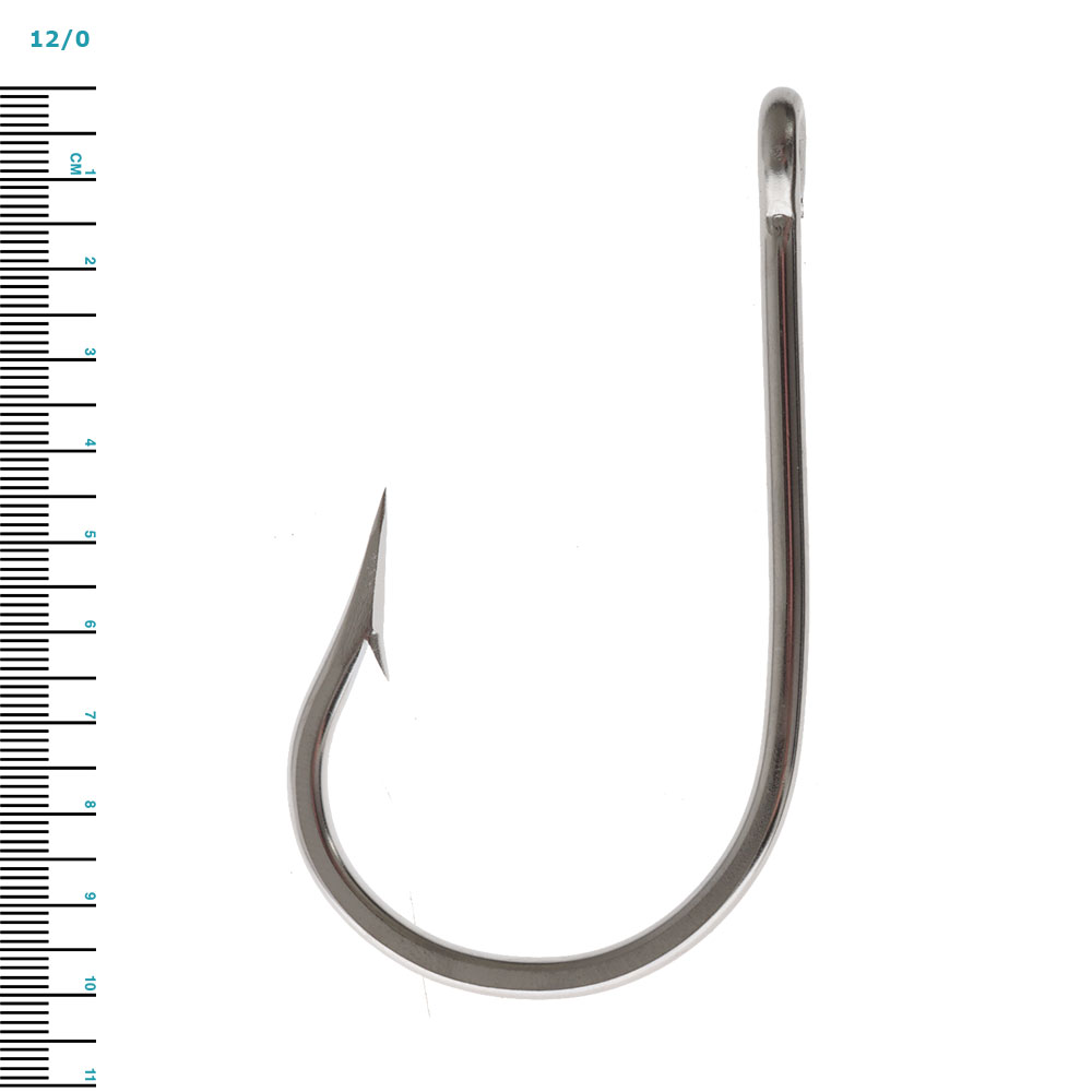 Mustad Closed Gape Marlin and Tuna Game Hook 12/0 Qty 2