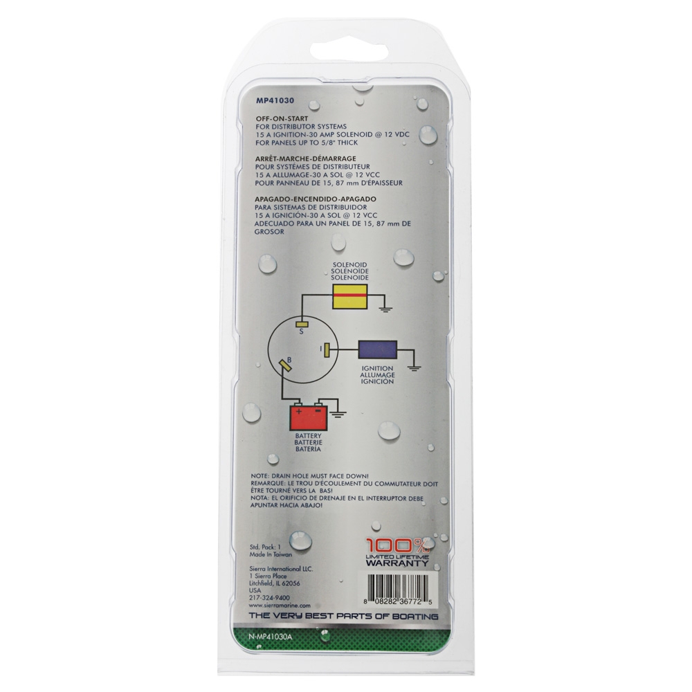 Sierra MP41030 Ignition Switch