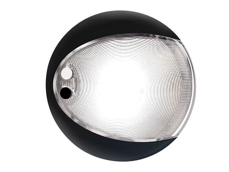 Hella Marine Single White 4w EuroLED Touch Lamp Black Shroud