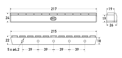 Hella Marine LED Safety DayLights Compact Mount 24v