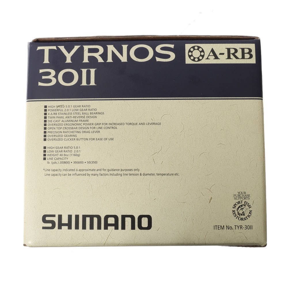 Shimano Tyrnos 30 2-Speed Status BW Roller Tip Combo 5ft 8in 15kg 1pc