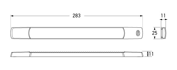 Hella Marine LED Safety DayLights Kit Vertical Mount 12v