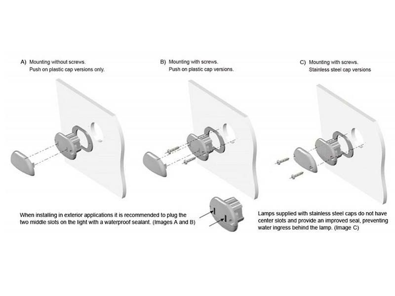 White LED Easy Fit Gen 2 Step Lamp