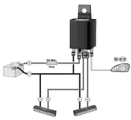 Hella Marine Safety DayLights Smart Controller with Vibration Monitor Multivolt