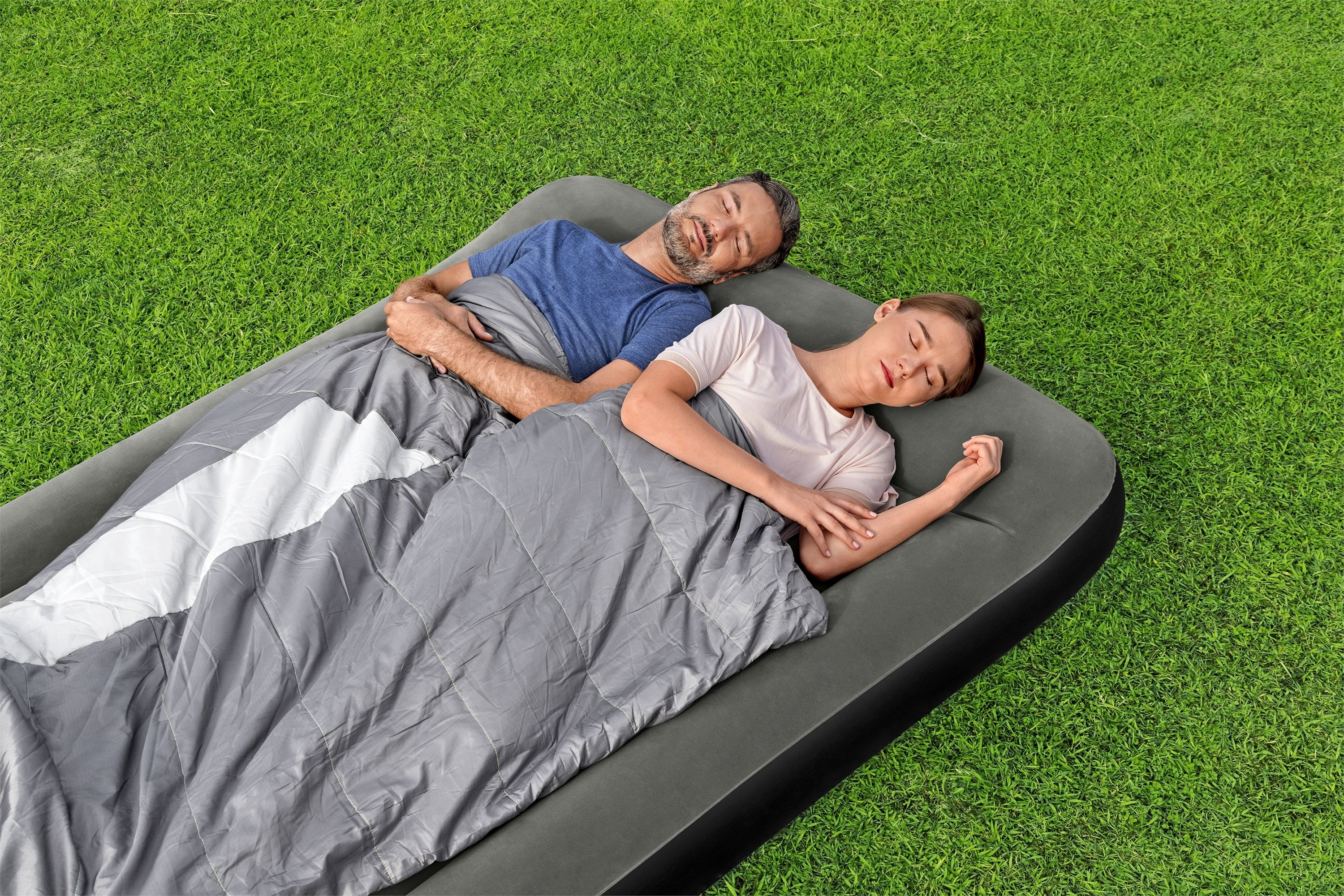 Bestway Tritech Double Airbed Black 191 x 137 x 30cm