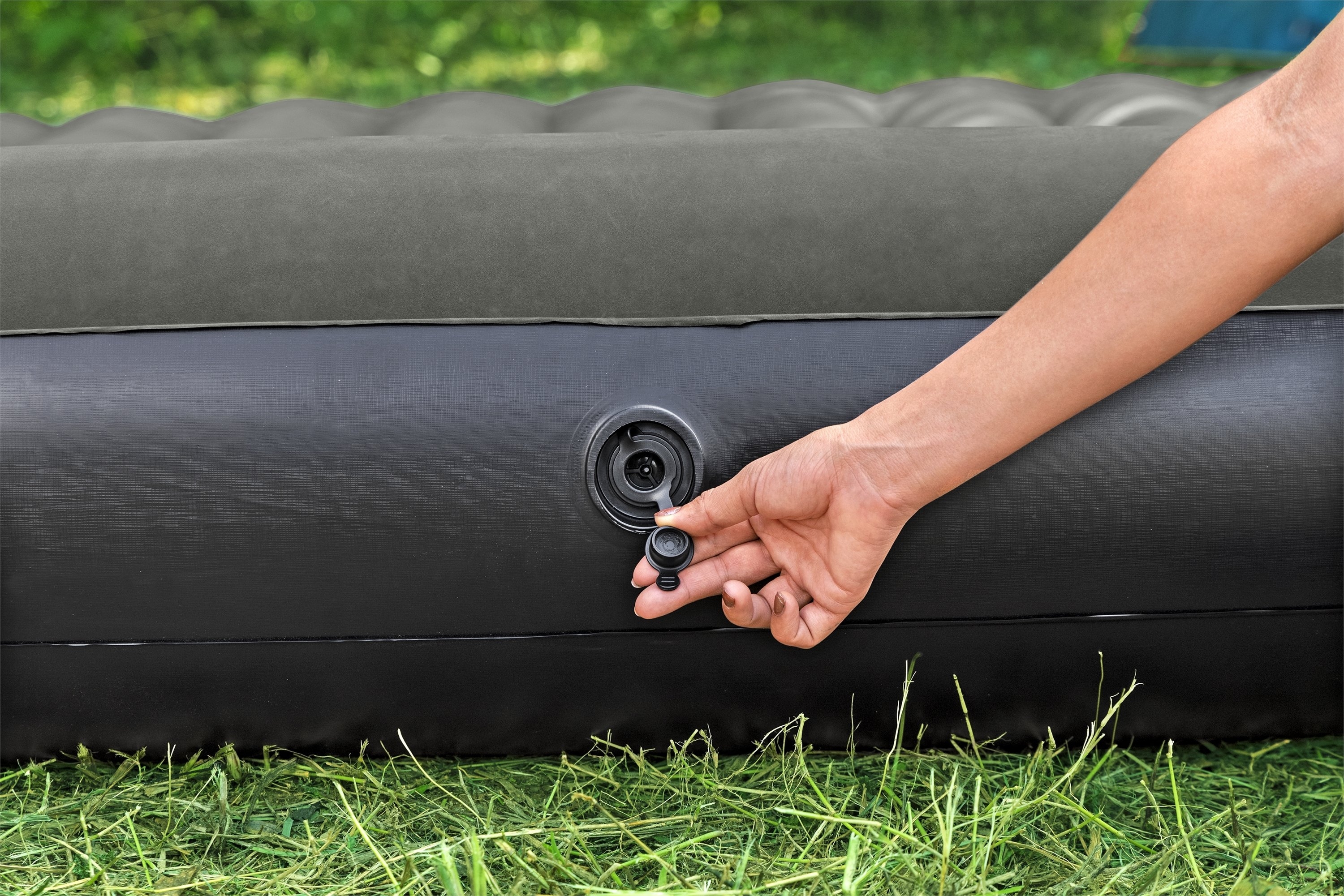 Bestway Tritech Double Airbed Black 191 x 137 x 30cm