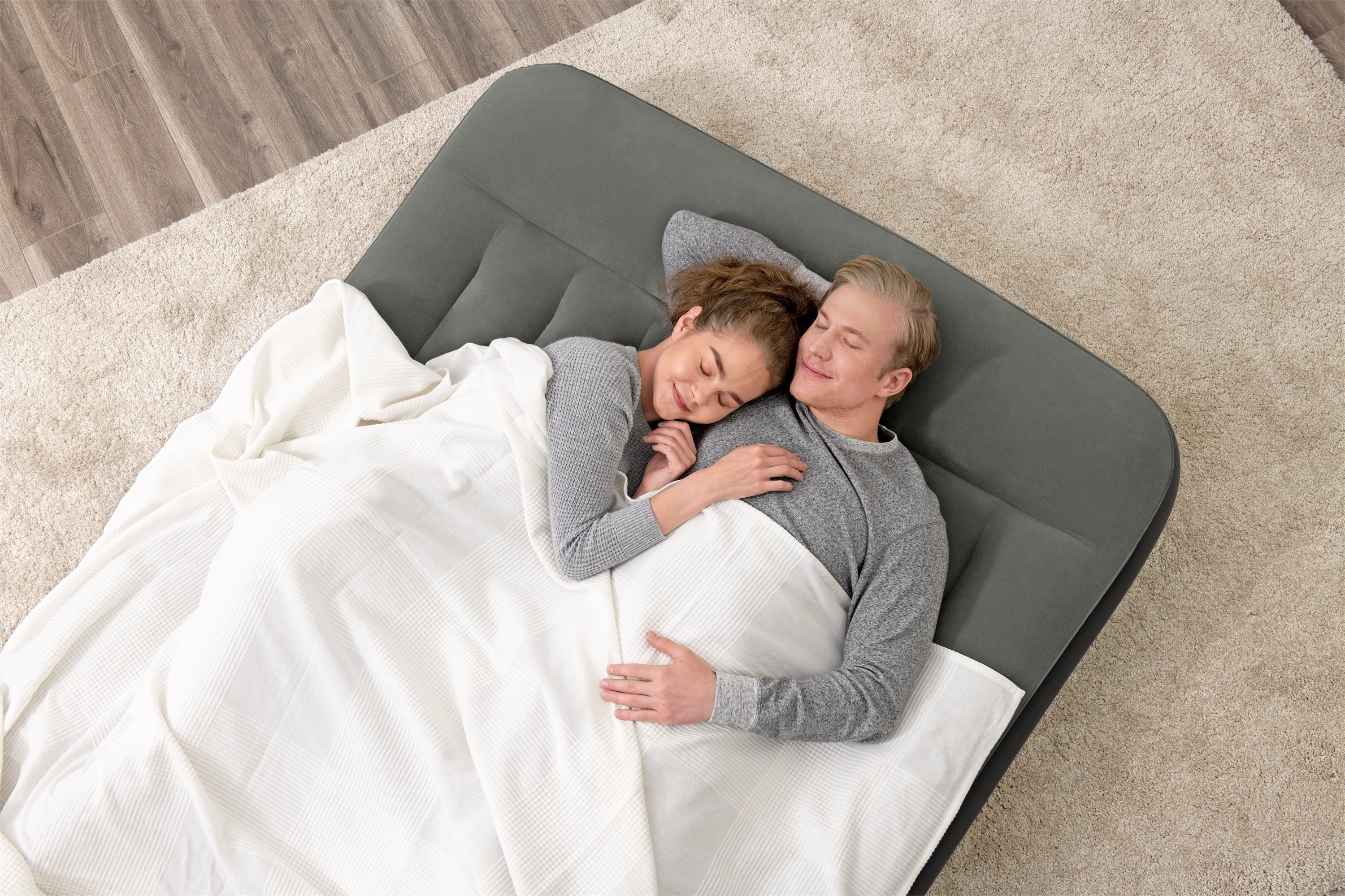 Bestway Tritech Double Airbed Black 191 x 137 x 30cm