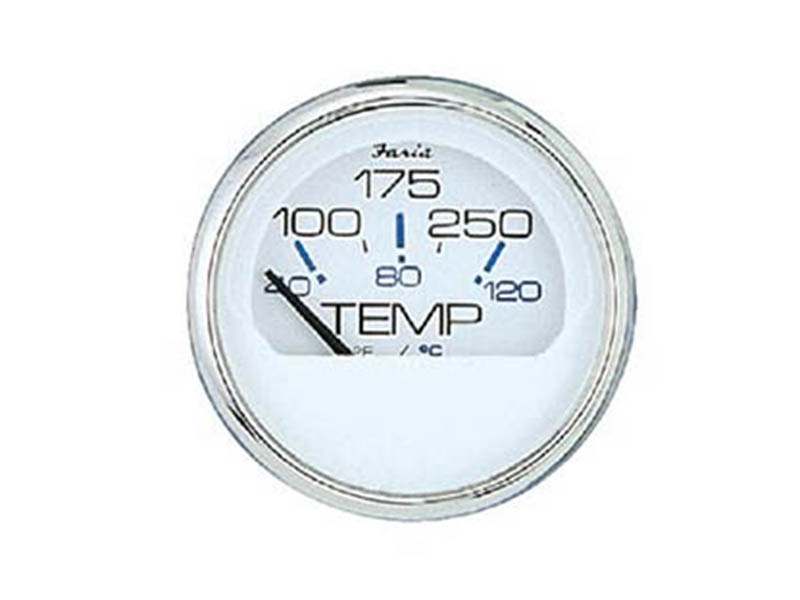 Faria 13804 Gauge Water/Temp Chesapeake White