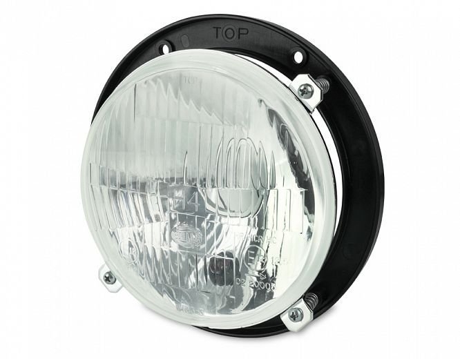 Hella Marine 139mm diameter H4 Headlamp with Frame with Front Position
