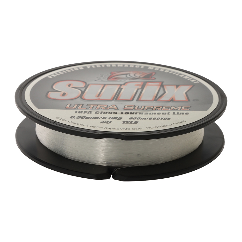 Sufix Ultra Supreme IGFA Clear Monofilament Line 600m 6kg 0.30mm