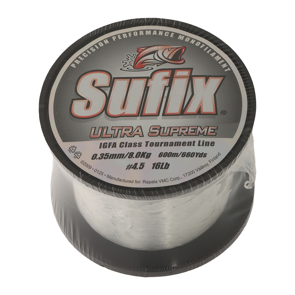 Sufix Ultra Supreme IGFA Clear Monofilament Line 600m 8kg 0.35mm