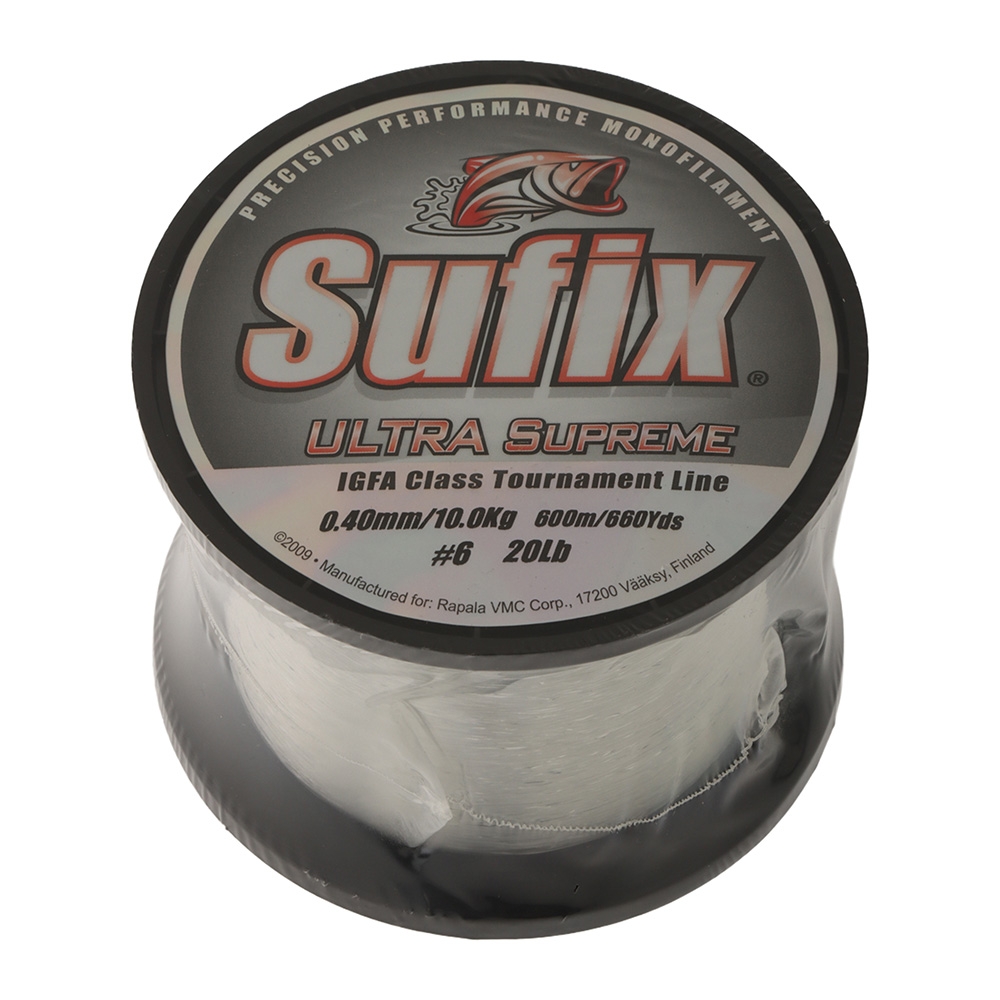 Sufix Ultra Supreme IGFA Clear Monofilament Line 600m 10kg 0.40mm