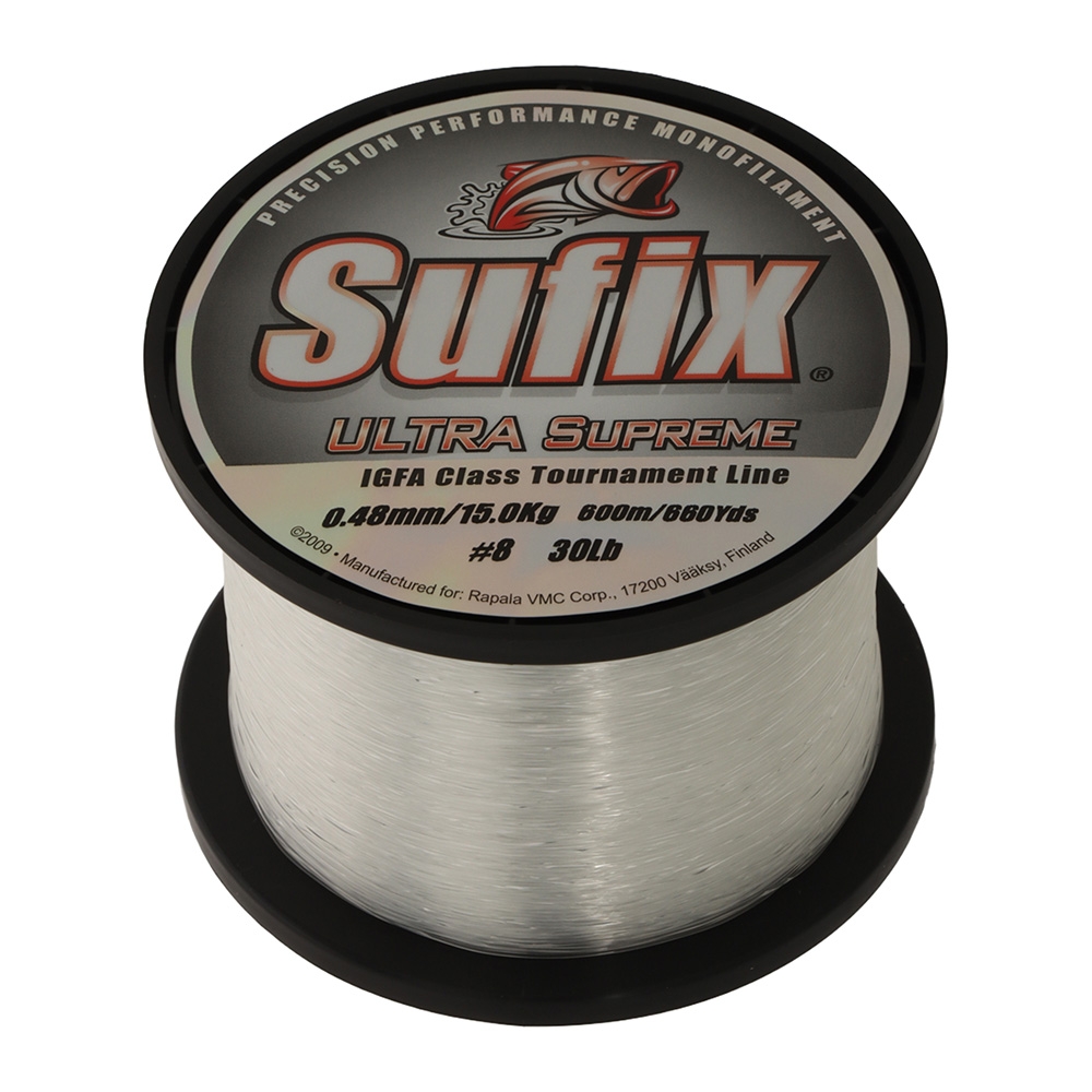 Sufix Ultra Supreme IGFA Clear Monofilament Line 600m 15kg 0.48mm