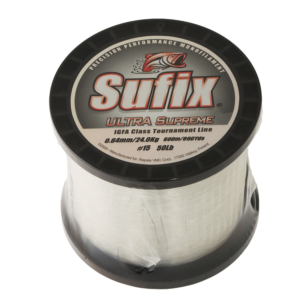 Sufix Ultra Supreme IGFA Clear Monofilament Line 600m 24kg 0.64mm