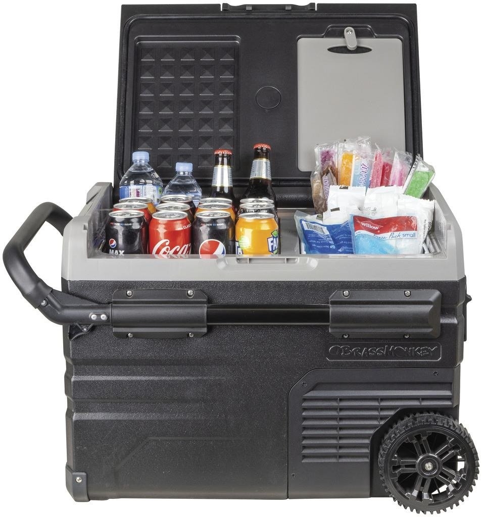 Brass Monkey Dual Zone Portable Fridge/Freezer with Battery Compartment 35L 12/24V DC Solar Ready