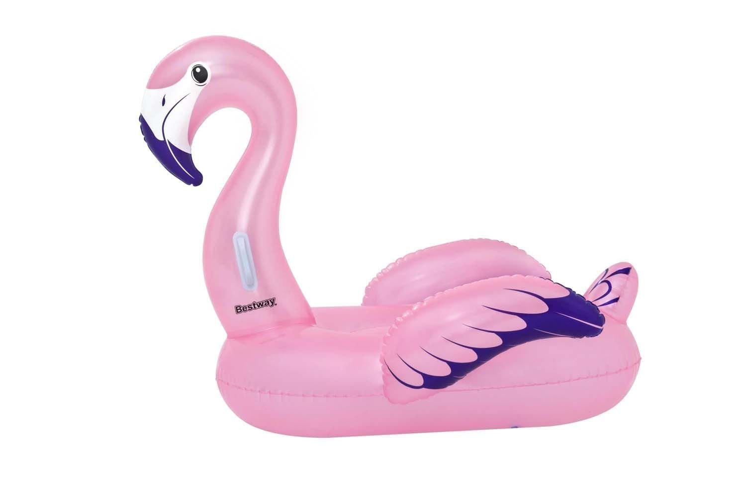 Bestway Luxury Flamingo Ride-On Inflatable Pool Float 1.53 x 1.43m