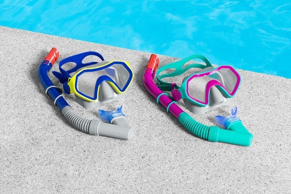 Bestway Crusader Youth Mask and Snorkel Set Blue/Yellow