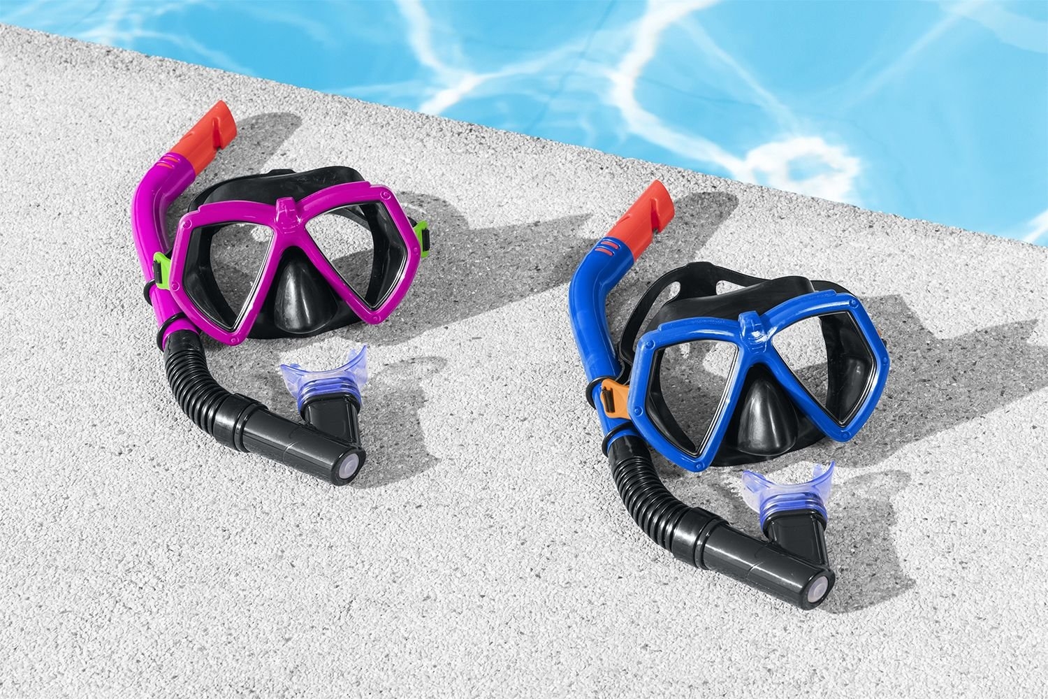 Bestway Dominator Youth Mask and Snorkel Set Black/Blue