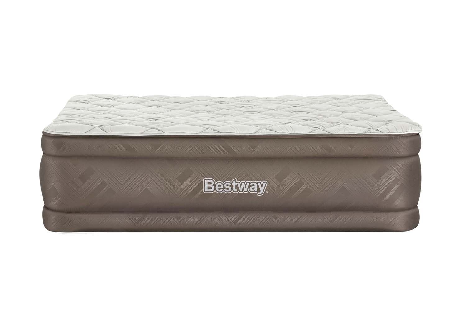 Bestway Fortech Duvet Top Air Mattress Queen with Built-In AC Pump