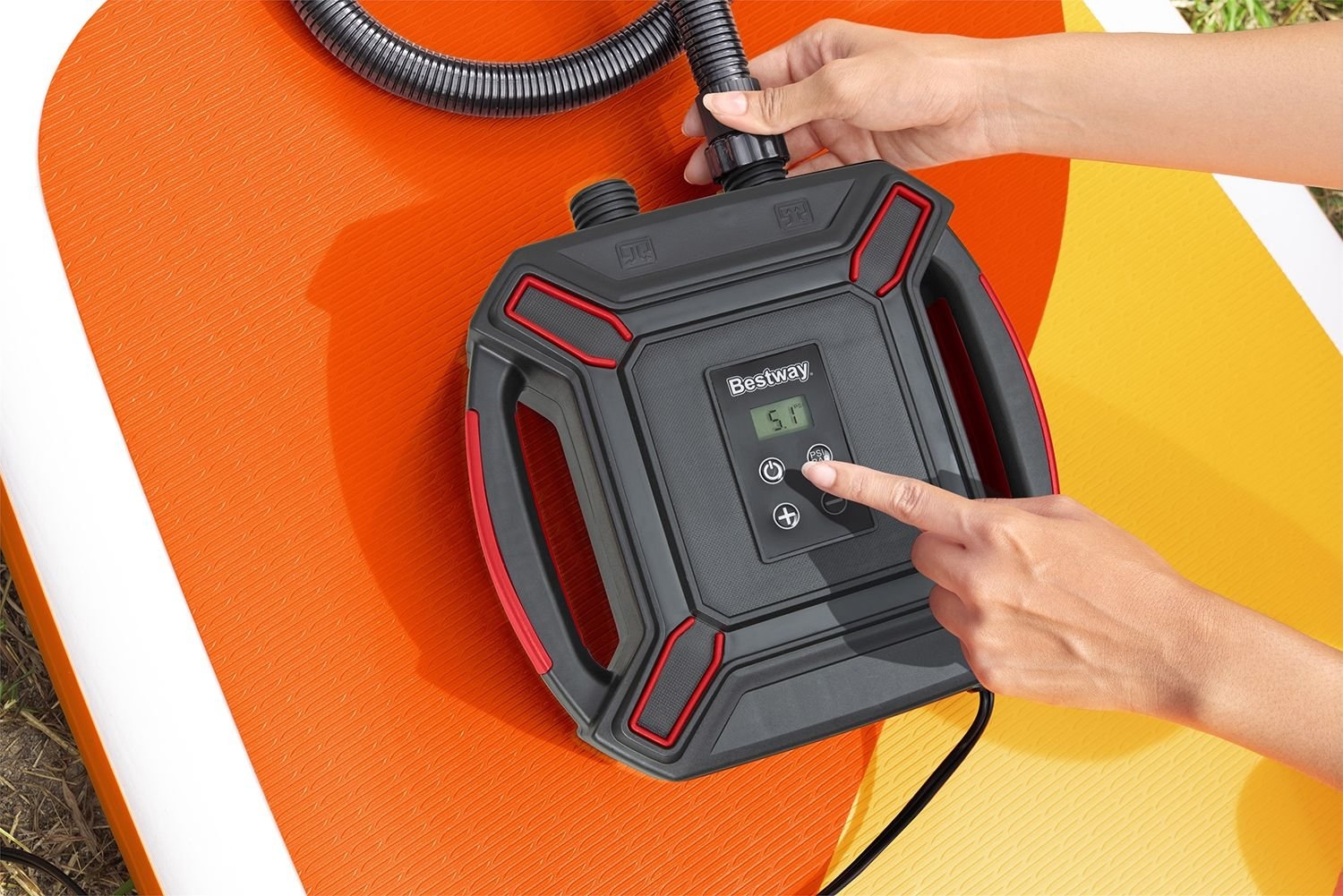 Bestway PowerGrip Sport High-Pressure DC Electric Air Pump 16PSI