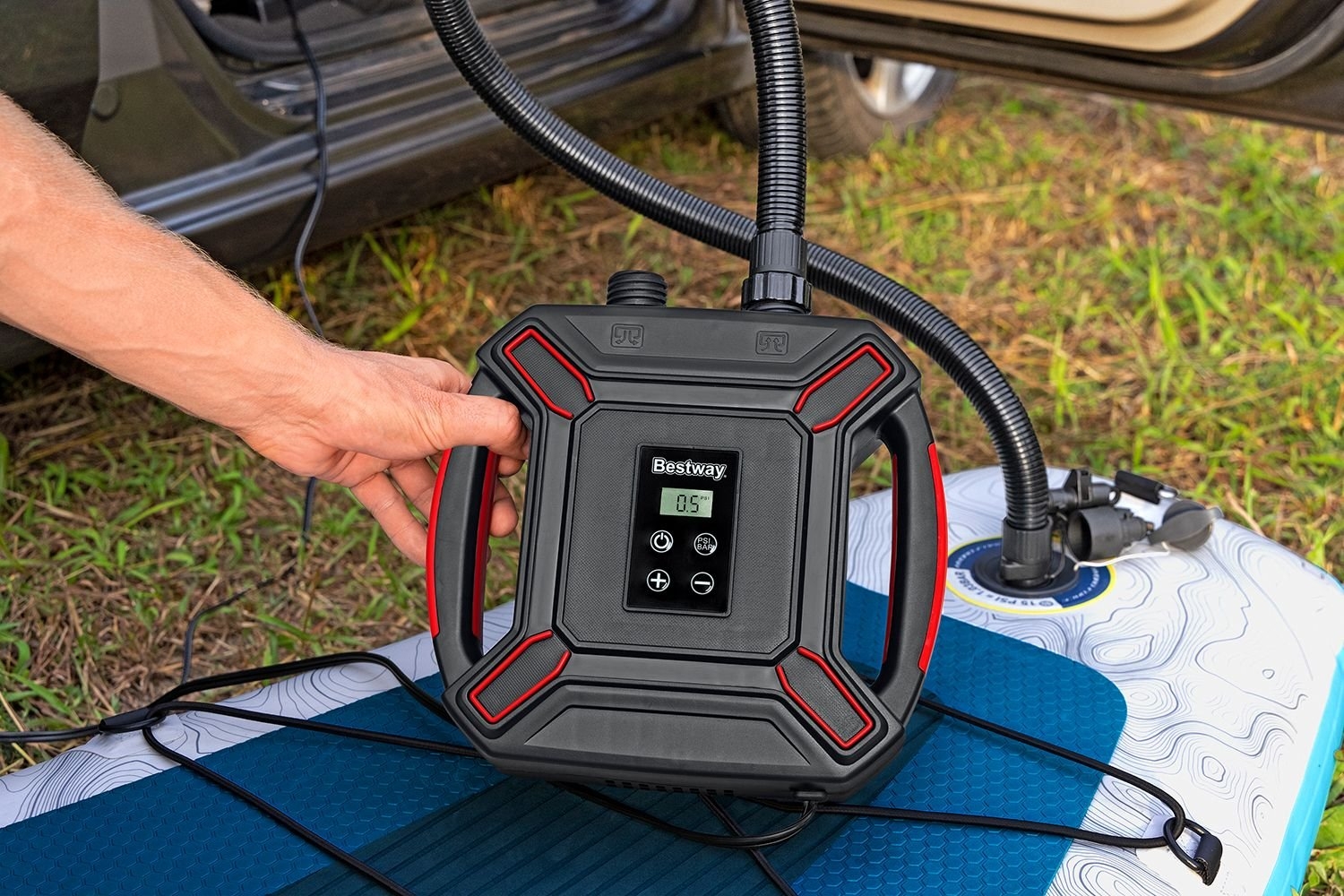 Bestway PowerGrip Sport High-Pressure DC Electric Air Pump 16PSI