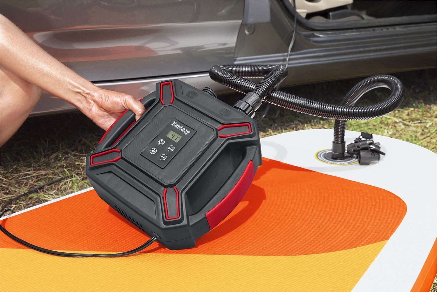 Bestway PowerGrip Sport High-Pressure DC Electric Air Pump 16PSI