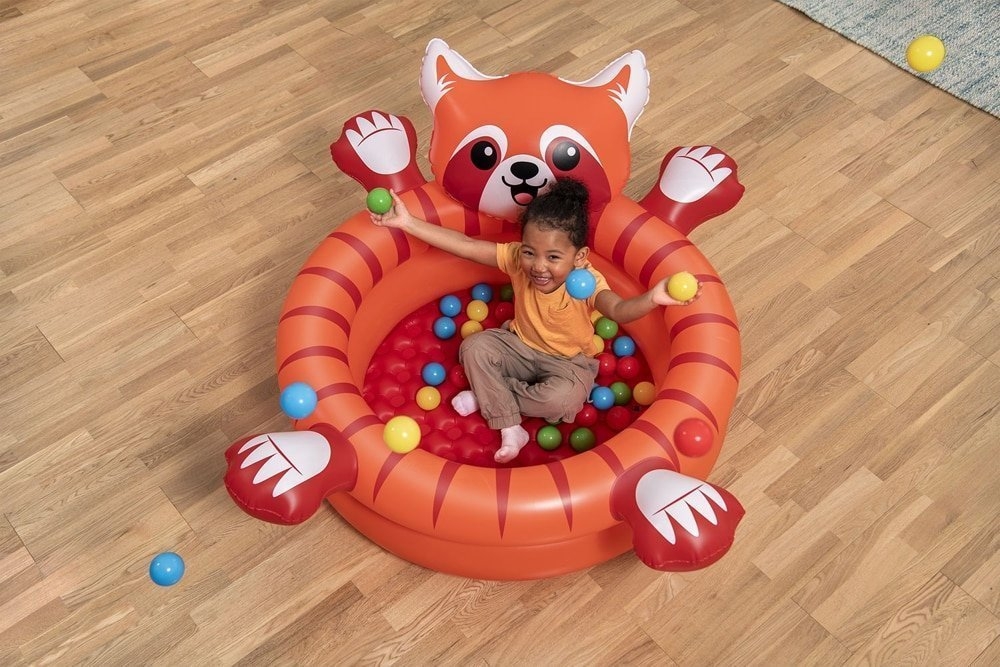 Bestway Playful Red Panda Inflatable Ball Pit 107cm