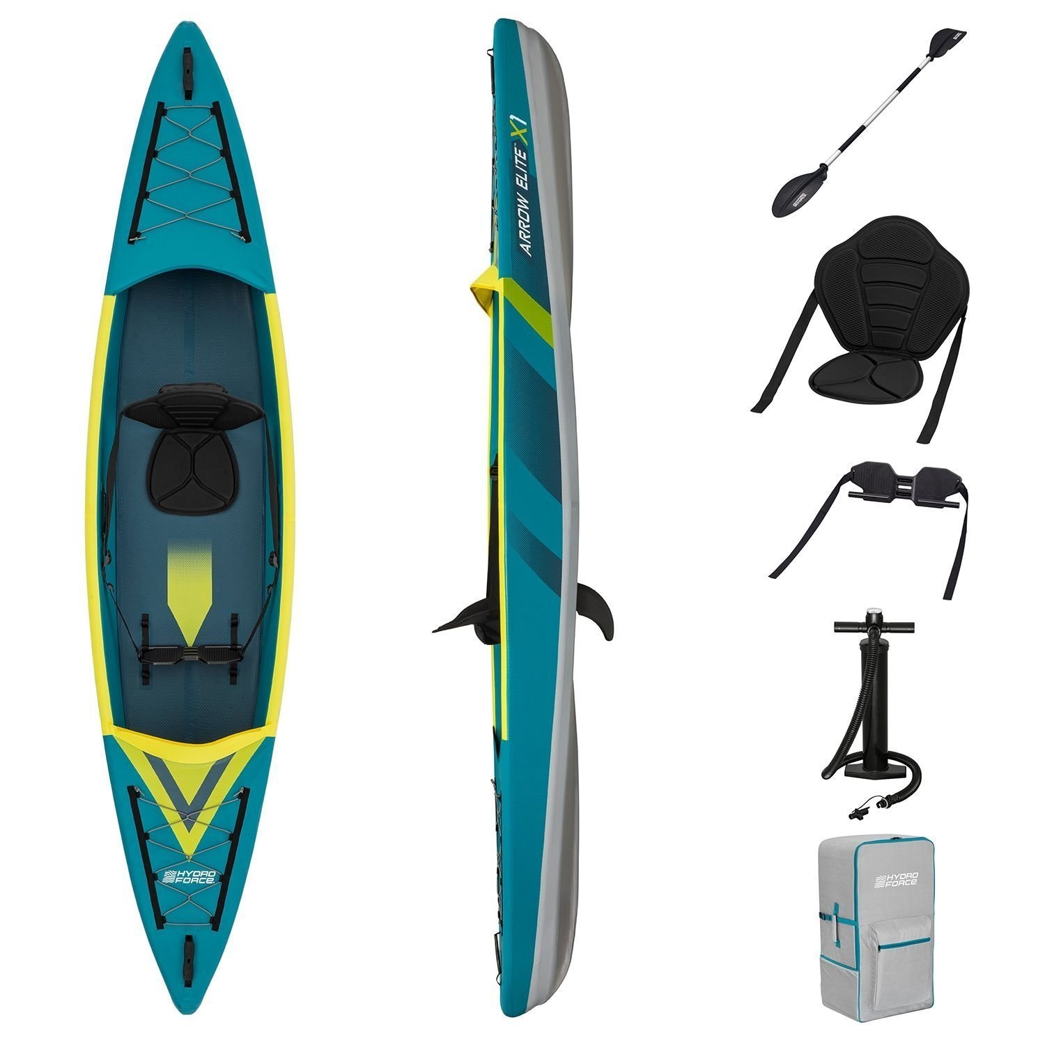 Hydro-Force Arrow Elite X1 Inflatable Kayak Set 3.6m - Returned item (cosmetic bubbling)