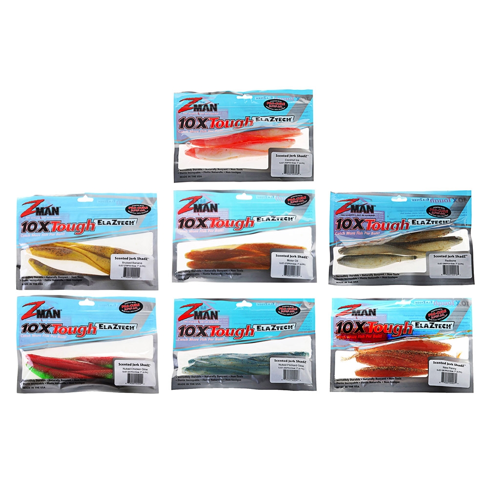 Z-Man Jerk ShadZ Scented Soft Bait 17cm Qty 4