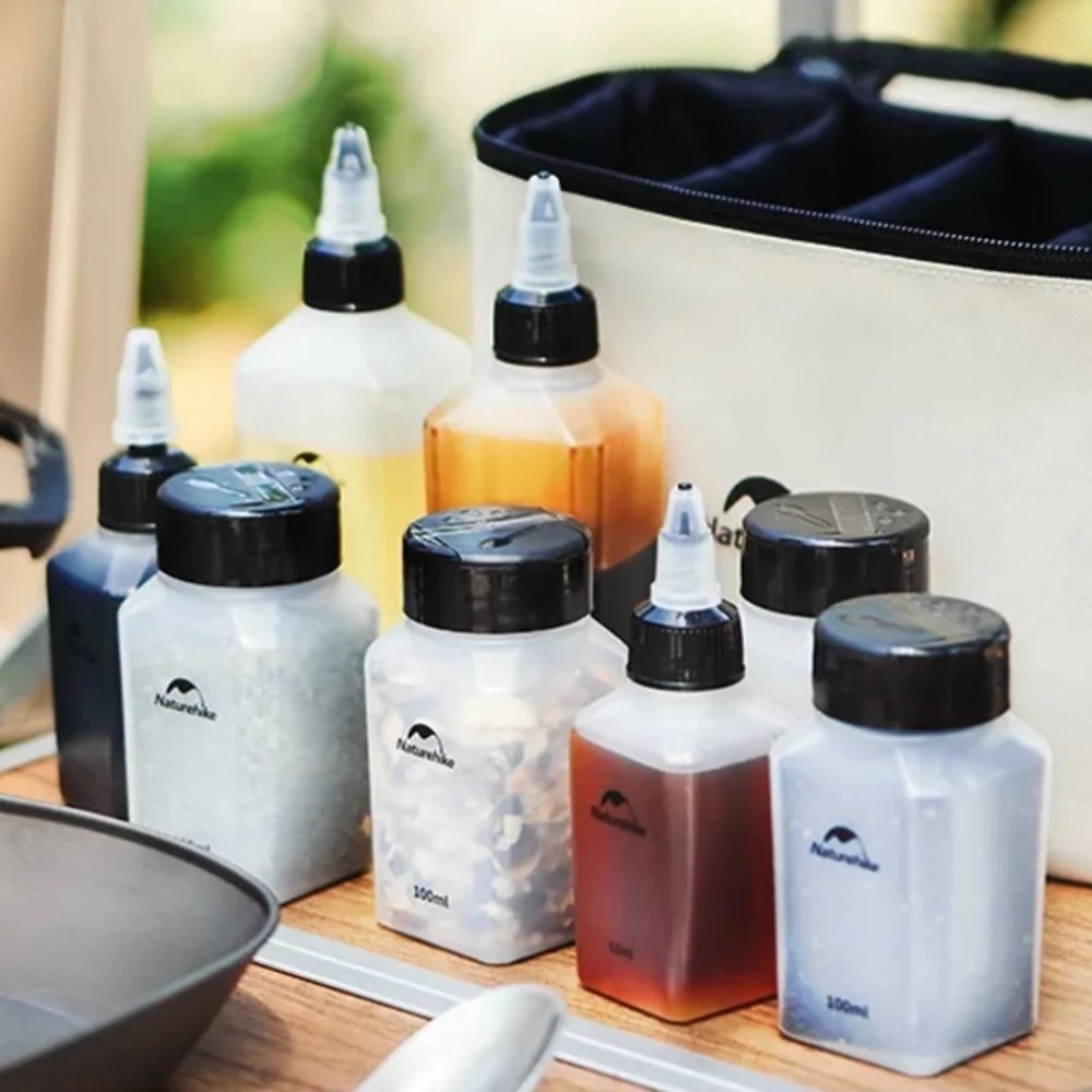Naturehike Portable Seasoning Bottle 6-Piece with Carry Bag Set