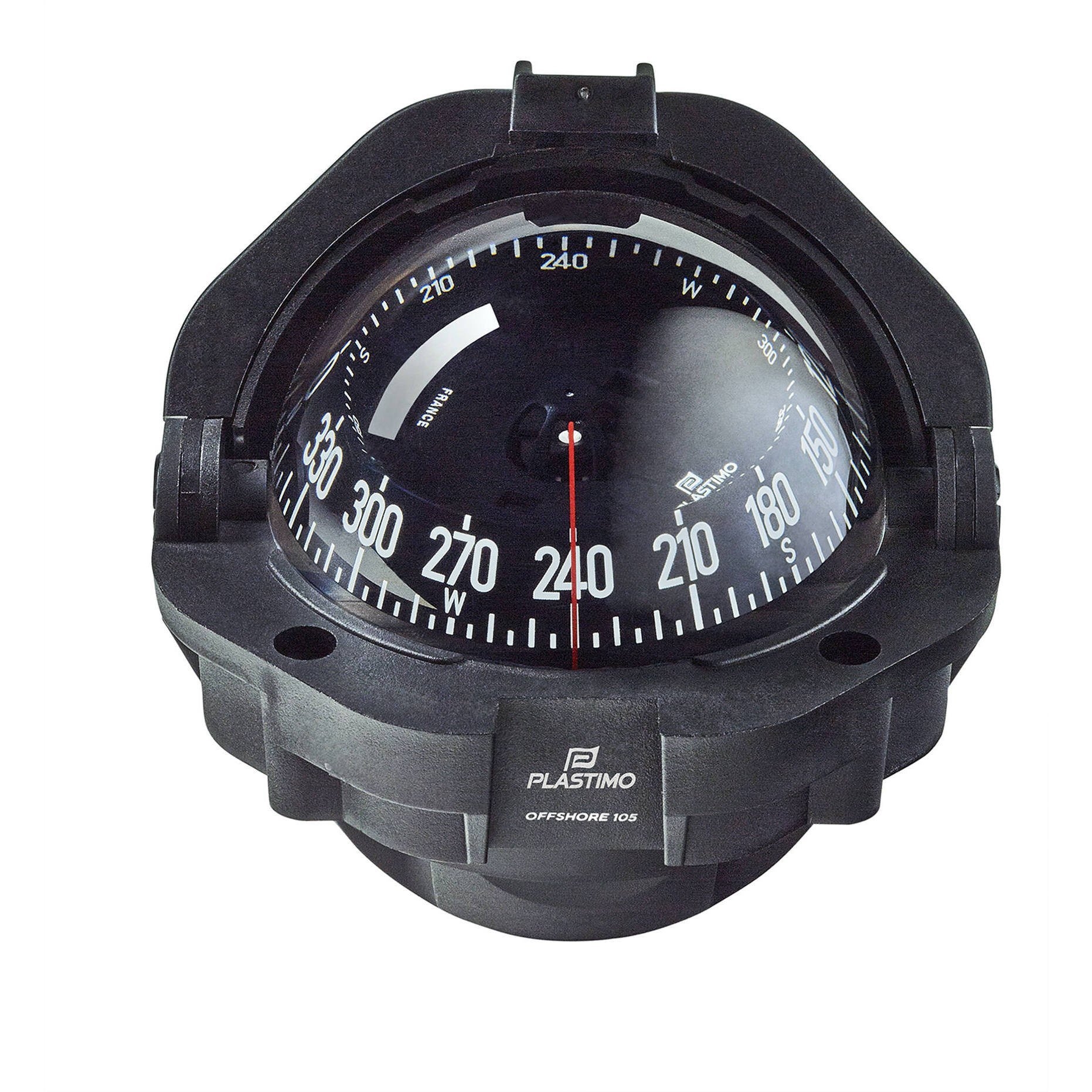Plastimo Offshore 105 Flush Mount Survey Compass - Black Conical Card