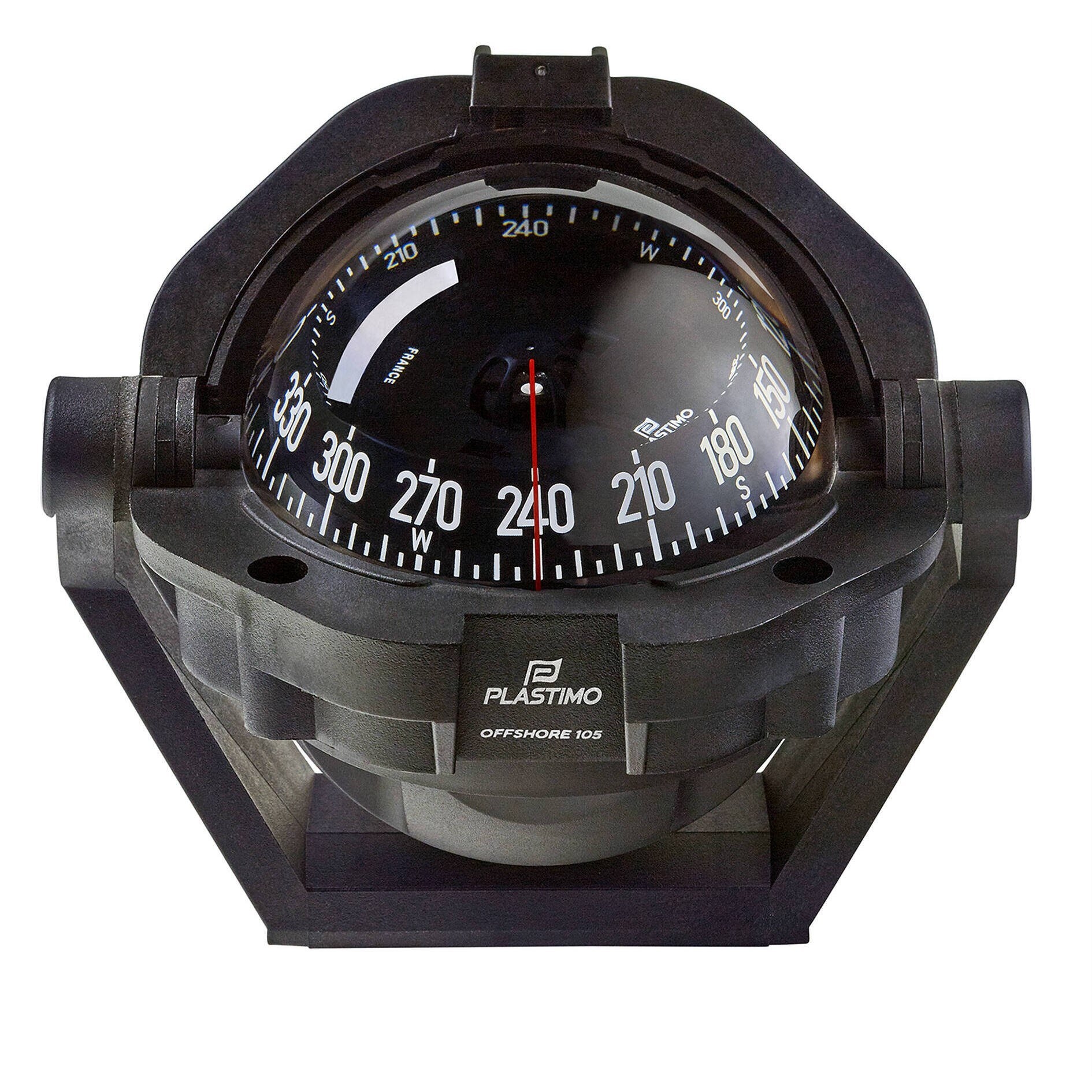 Plastimo Offshore 105 Flush Mount Survey Compass - Black Conical Card