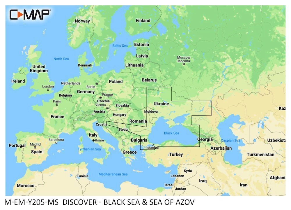 C-MAP DISCOVER M Africa / Mediterranean / Middle East Chart Card MSD C-MAP DISCOVER M Africa / Mediterranean / Middle East Chart Card MSD