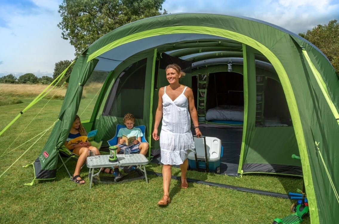 Coleman Weathermaster 8XL 32m² Inflatable Air Tent and Ground Sheet 