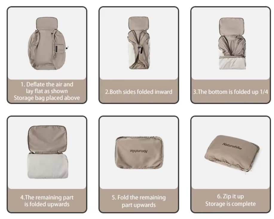 Naturehike Inflatable Double Sofa with Built-In Pump 130cm