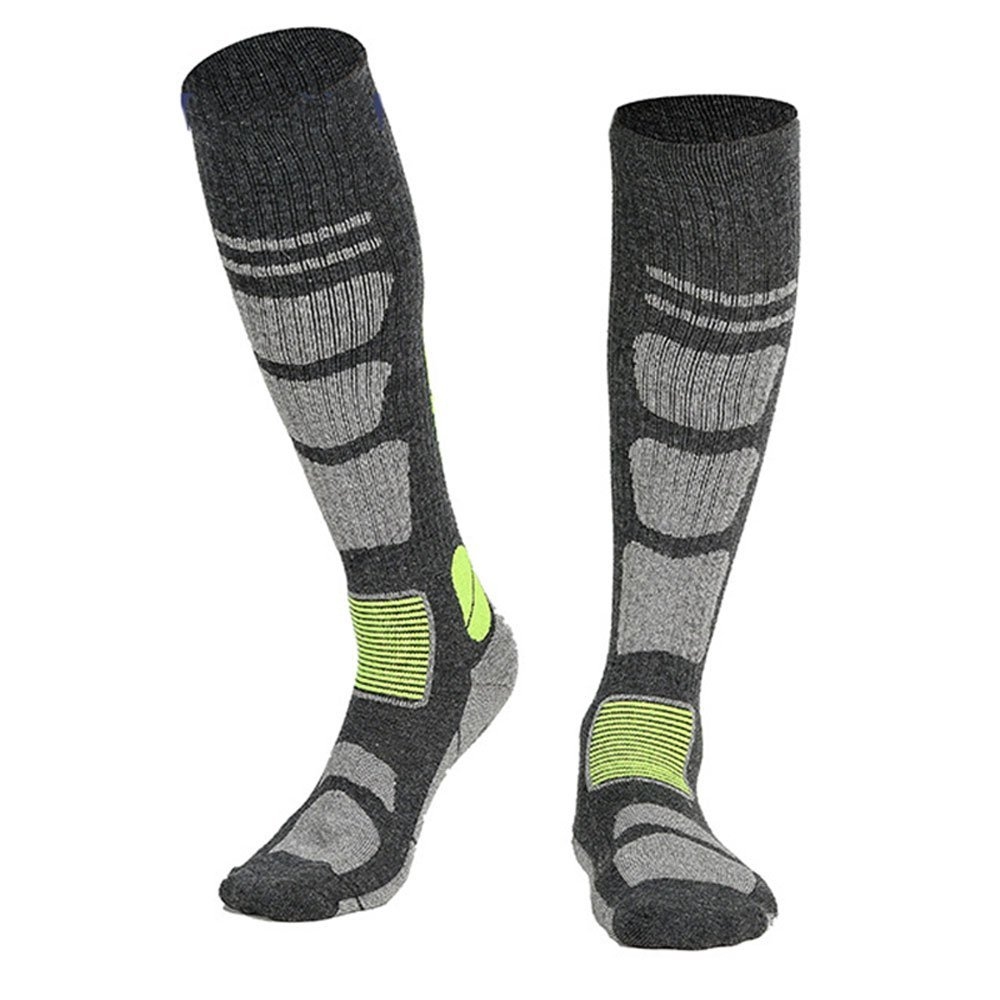 Black Shag Merino Hybrid Ski Socks