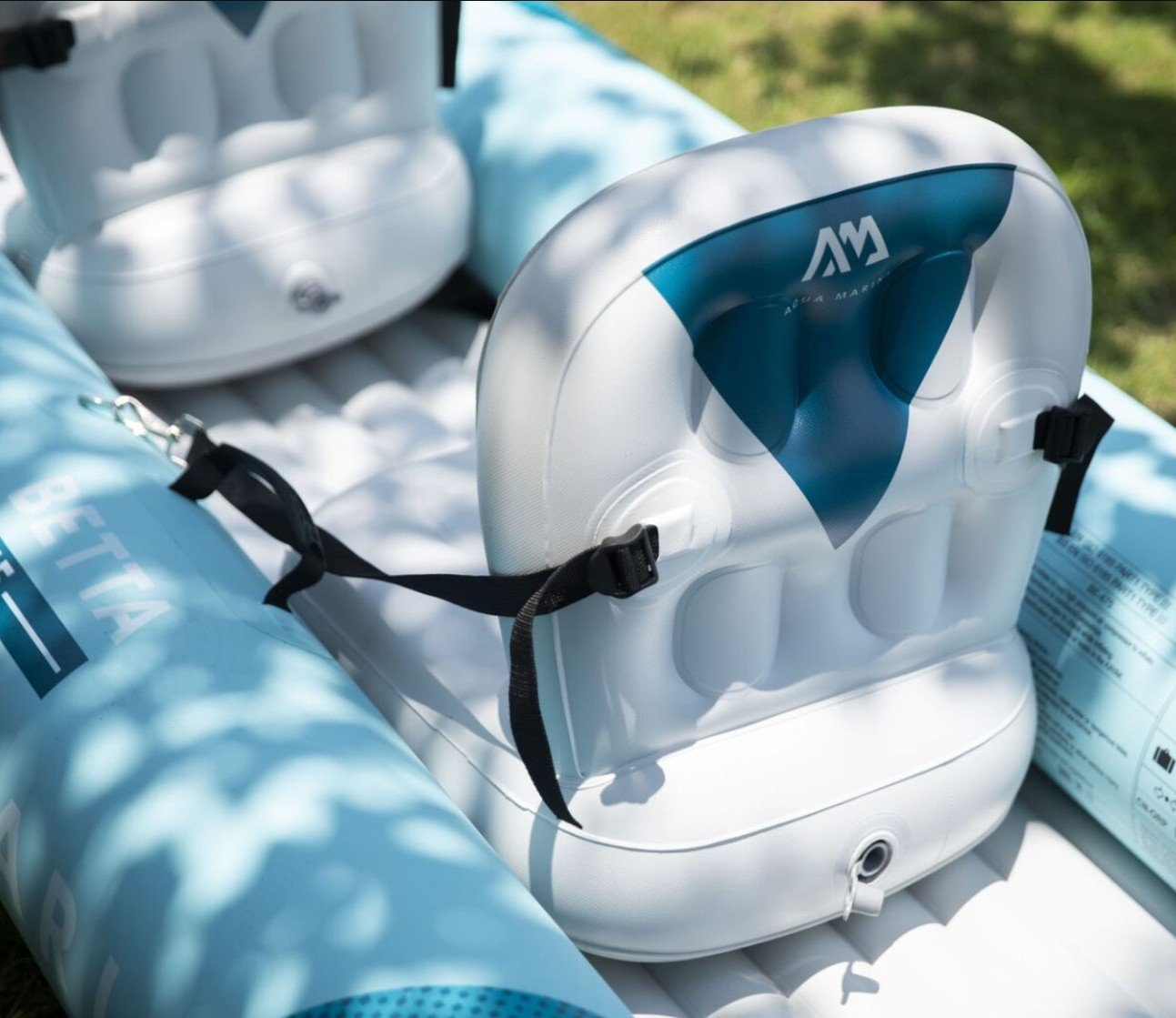 Aqua Marina Betta Leisure 2 Person Inflatable Kayak with Paddles 13ft 6in