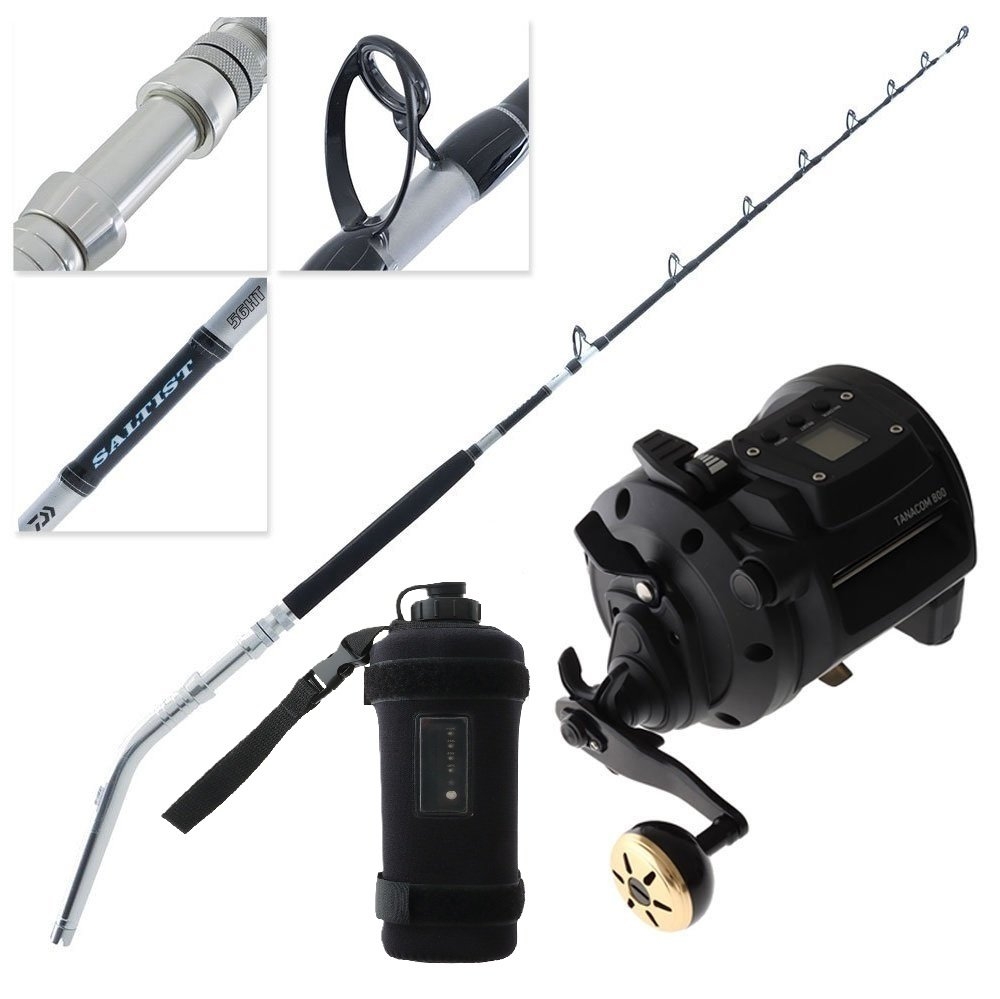 Daiwa Tanacom Deep Drop Value Package with Electric Reel Battery 5ft 6in PE6-10 2pc