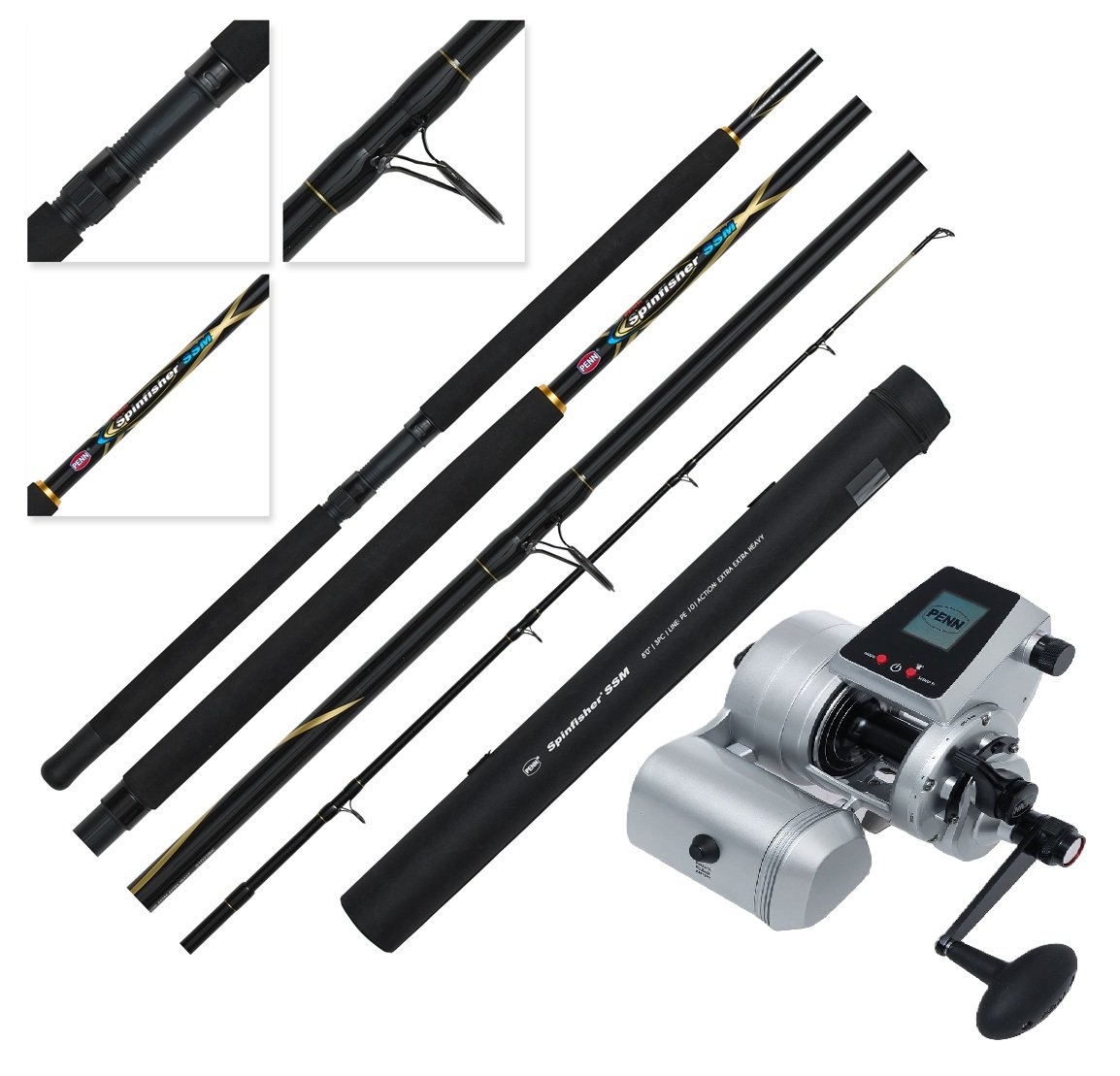 SwellPro Fisherman FD1S PENN Fathom Waterproof Electric Drone Fishing Package 8ft PE10 3pc