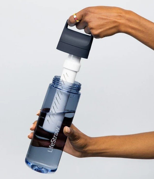 LifeStraw Go 2.0 Water Filter Bottle 650ml Nordic Noir