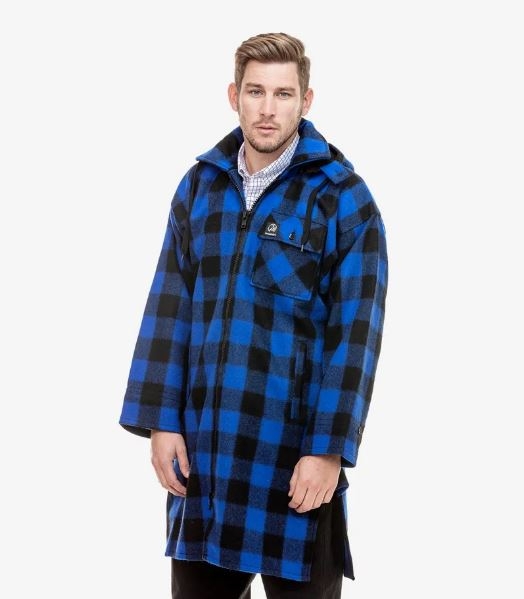 Swanndri Mens Mosgiel Wool Bushshirt with Zip-up Front